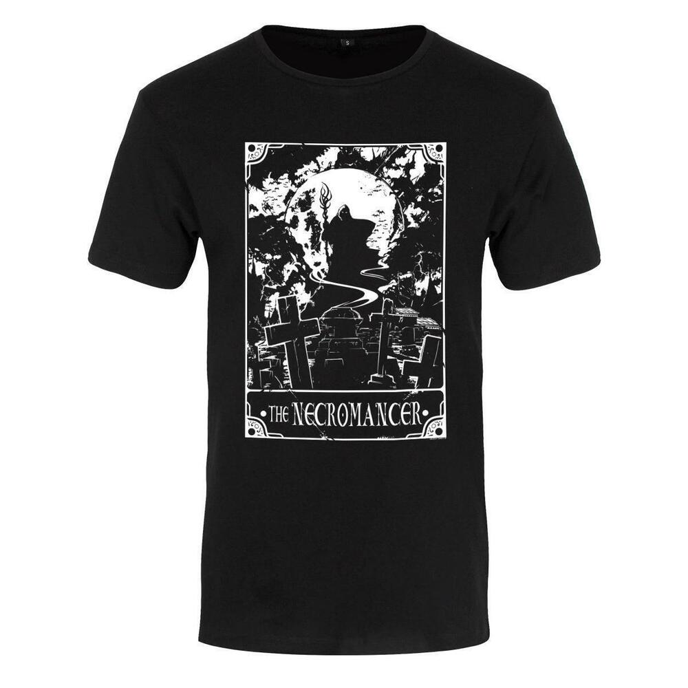 Deadly Tarot The Necromancer Mens Premium Black Tshirt